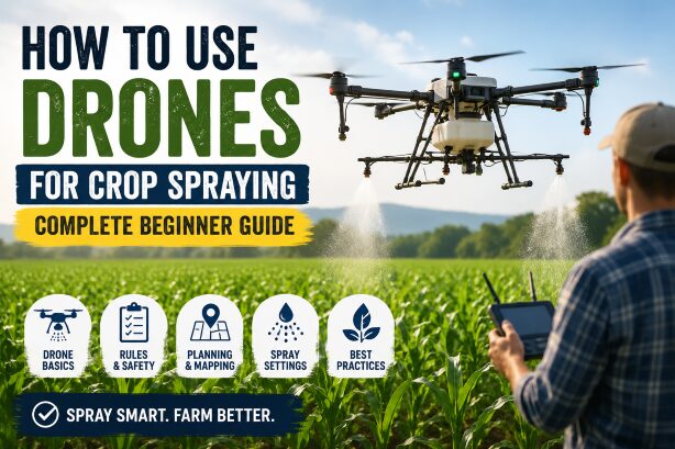 Drones for crop sprying
